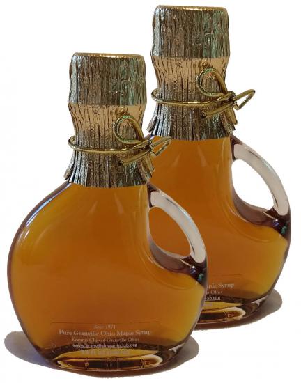 Two 100ml Oval Glass Bottles